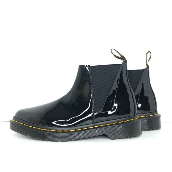 NIB Dr Martens Chelsea Pointed Toe Bianca Patent Lamper Boots Women’s 6 Shoes - Picture 4 of 12